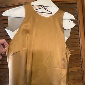 Nicole Miller NYC 1990’s gold evening dress